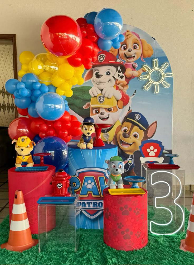 Festa montada com os moldes